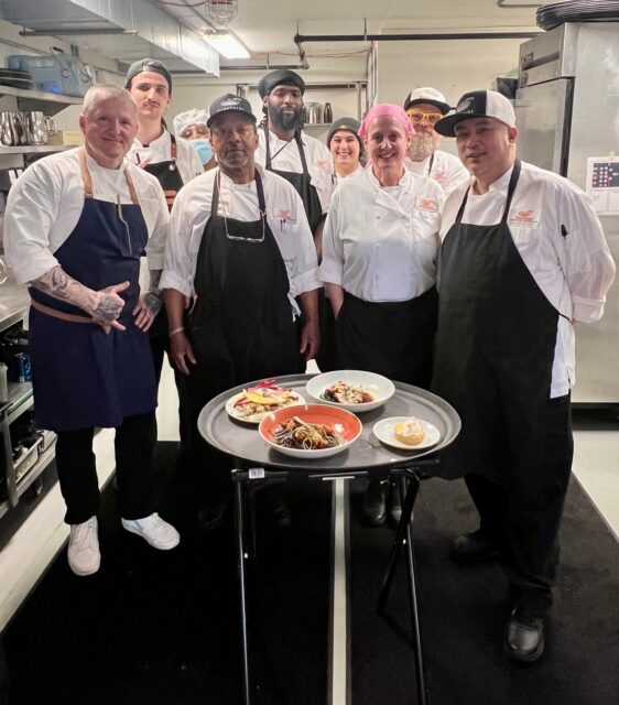 A FareStart fave returned to our kitchen last week! 🤩Chef Brendan McGill (@chefbrendan) — chef and owner of Hitchcock Restaurant Group (@hitchcockrestaurantgroup), which includes Oyster Cellar (@oystercellar), Bruciato (@pizzeriabruciato), Kingfisher Cafe (@kingfisher.bi) and Café Hitchcock (@cafehitchcock) — joined FareStart students for another memorable Guest Chef Night, continuing a partnership that has supported our students and mission for many years.
Originally from Fairbanks, Alaska, Brendan’s cooking reflects a deep respect for the Pacific Northwest’s seasonal ingredients and the farmers, fishers and producers who make this region’s food culture so special. Over the years, he has been a true champion of Guest Chef Night and our job training programs, generously sharing his time, talent and mentorship with FareStart students. We’re grateful for your longstanding commitment to our mission and community, Chef Brendan.
Thank you to everyone who helped make the evening possible, including our FareStart Board members, who volunteered as servers.
We’re also grateful for the continued support of our Guest Chef Night sponsors: US Foods (@us_foods) and Wells Fargo (@wellsfargo).
And of course, thank you to everyone who joined us for the evening — your support makes our work possible and creates meaningful change in the lives of our students and for our broader community.
Seats are still available at upcoming Guest Chef Nights. Click on Guest Chef Night link in bio.
#FareStart #FareStartRestaurant #GuestChefNight #FoodWithPurpose