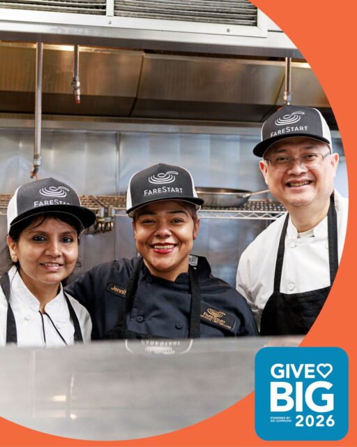 A job can change everything. When students have what they need, they succeed. Your GiveBIG gift helps provide:
✔️ Workforce training
✔️ Paid, hands-on experience
✔️ Job placement support

As more people turn to FareStart for support, the need is growing fast, and time is running out.

GiveBIG is happening now, and every donation is matched up to $90,000 for a limited time. Give now and make twice the difference. Click on GiveBIG link in bio.

#FareStart #GiveBIG #TransformingLives