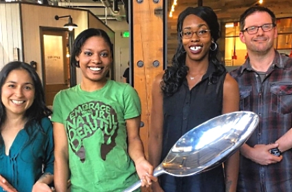 Ben and fellow graduates of the FareStart Foodservice Apprenticeship Program