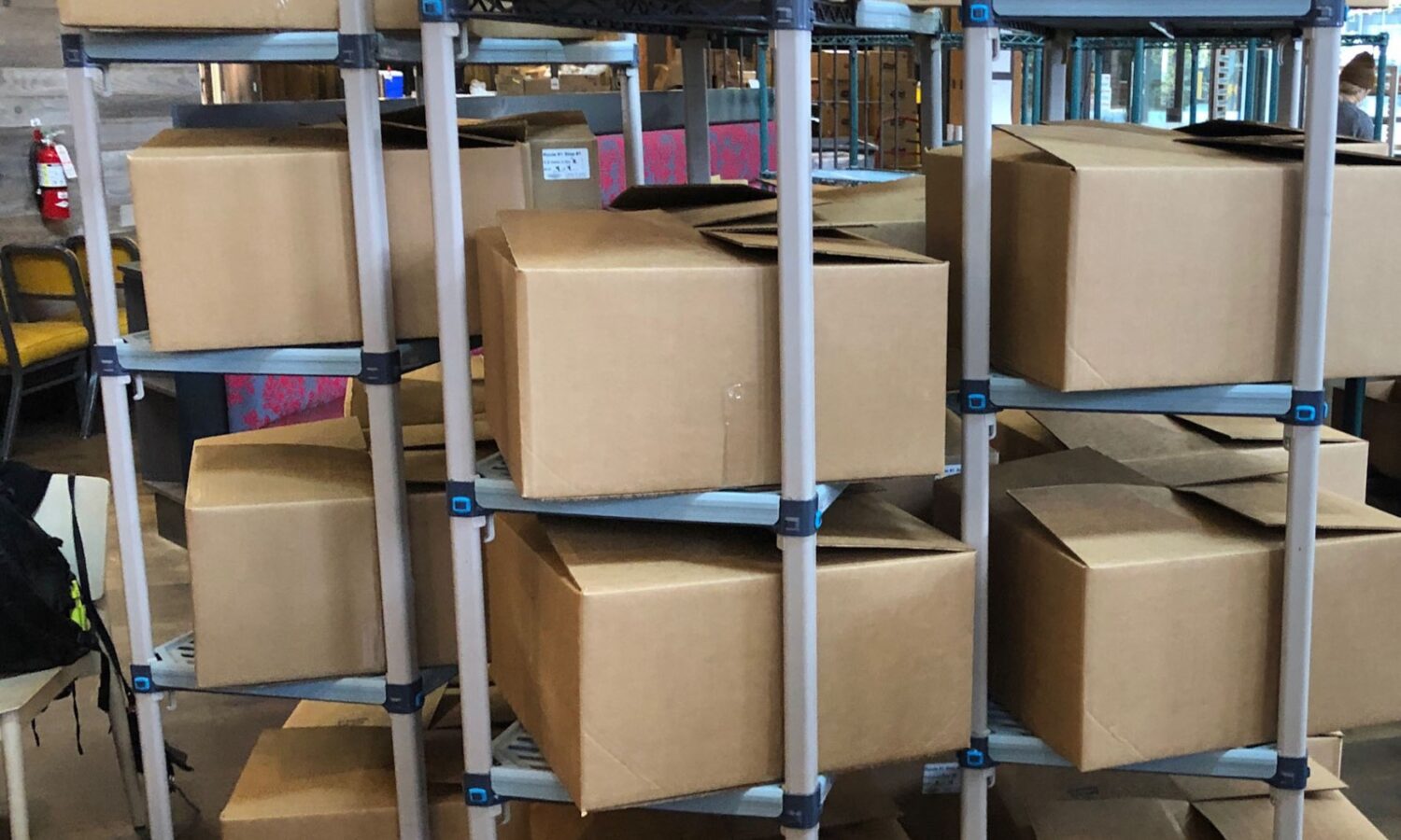 Emergency meal boxes packed and prepared both for the community and for FareStart students and graduates