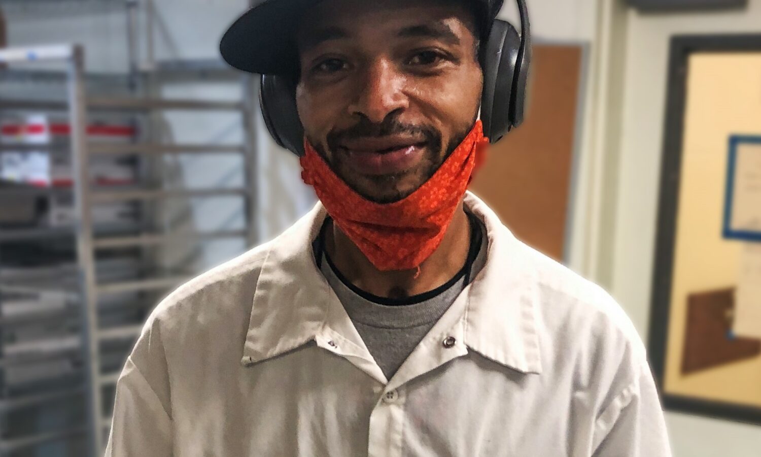 FareStart Adult Culinary Program graduate LaBrone who was hired for the ramp-up in emergency meals during the pandemic