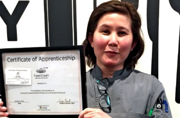 Foodservice Apprenticeship Program graduate Hieu