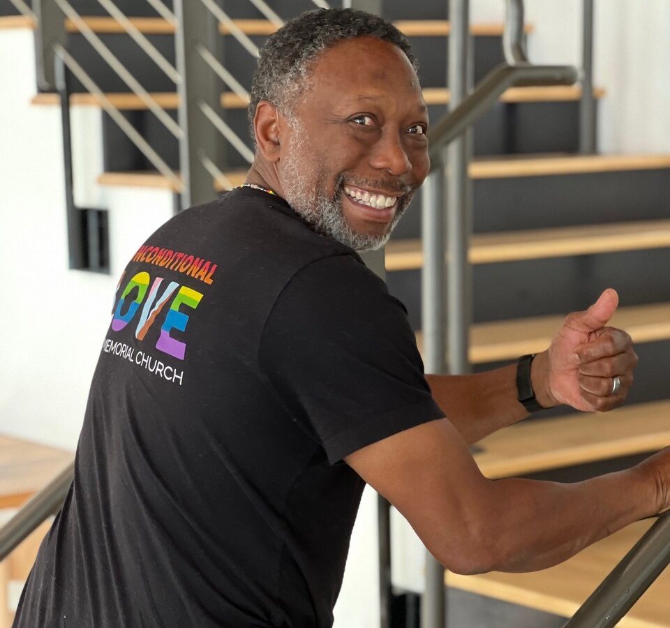 Chef Wayne smiling with a thumbs up