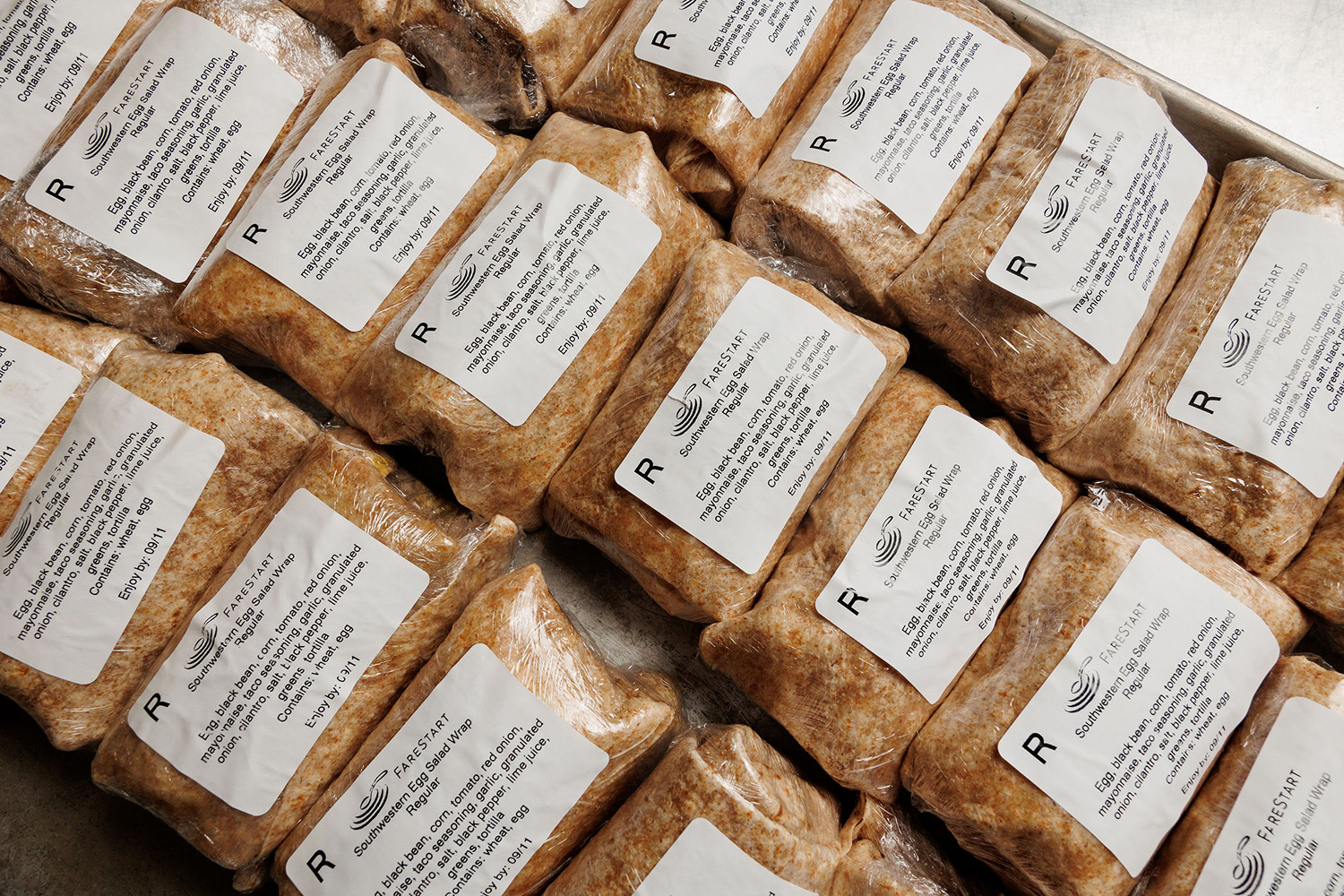 Southwestern egg salad wraps