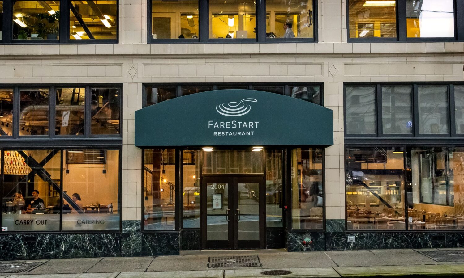 Exterior of the FareStart Restaurant