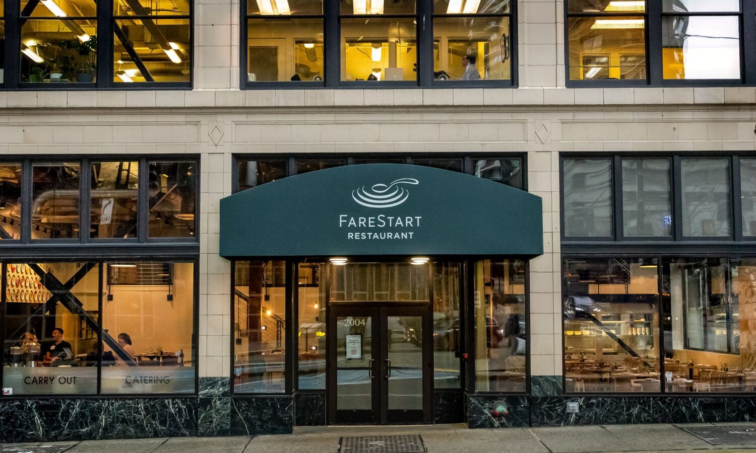 Exterior of the FareStart Restaurant