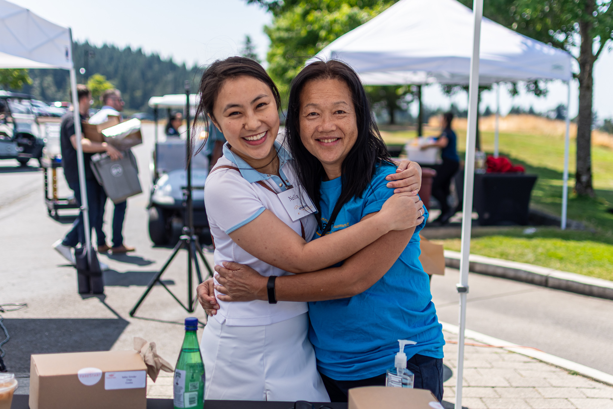 Volunteers at the Amazon Golf Tournament