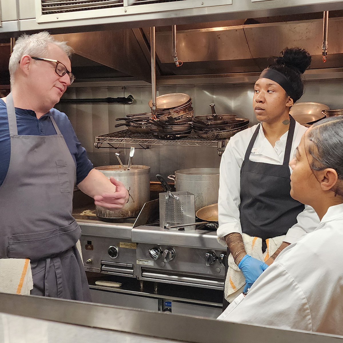 FareStart graduate Rachael with Chef Ethan Stowell 
