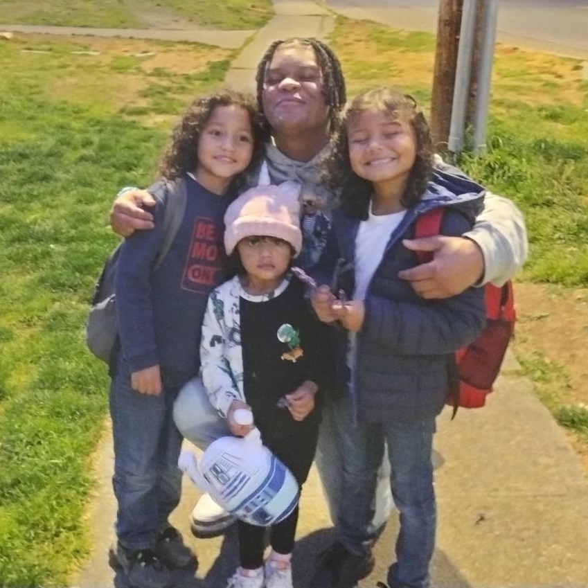 Michael and his three children